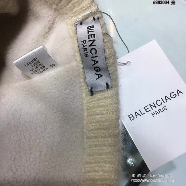 BALENCIAGA巴黎世家 高端款 保暖針織鴨舌帽 6882034 LLWJ8474